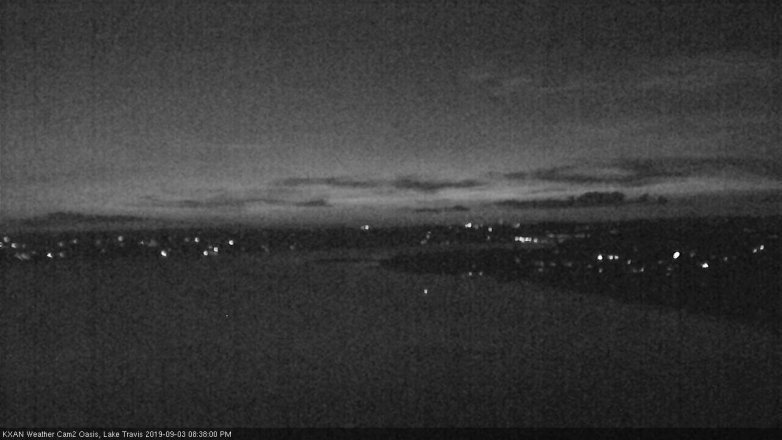 Lake Travis webcam, September 3, 2019 7:40 PM CT