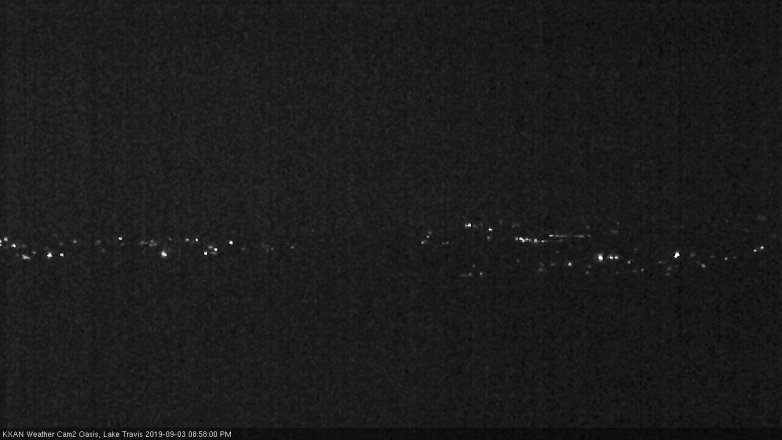 Lake Travis webcam, September 3, 2019 8:00 PM CT