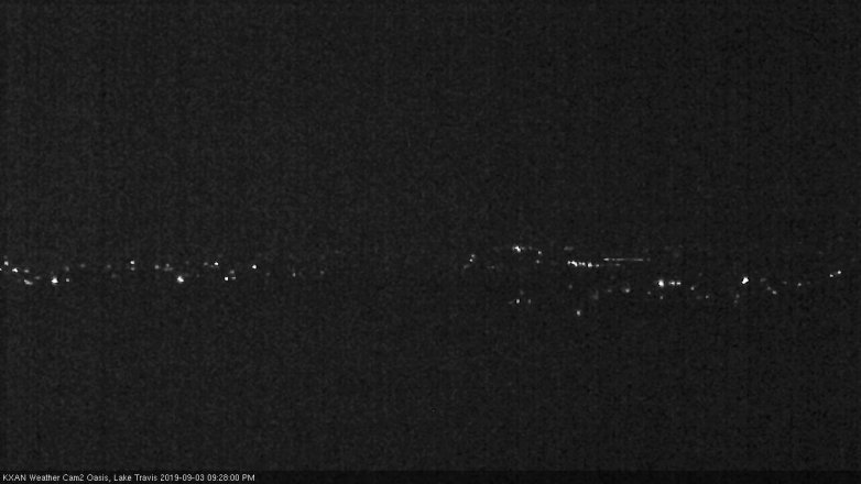 Lake Travis webcam, September 3, 2019 8:30 PM CT