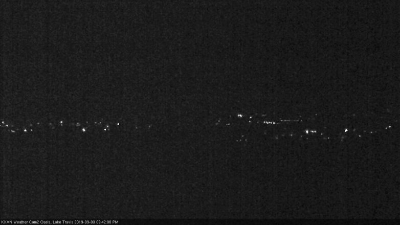 Lake Travis webcam, September 3, 2019 8:45 PM CT