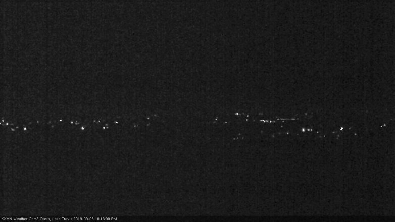 Lake Travis webcam, September 3, 2019 9:15 PM CT