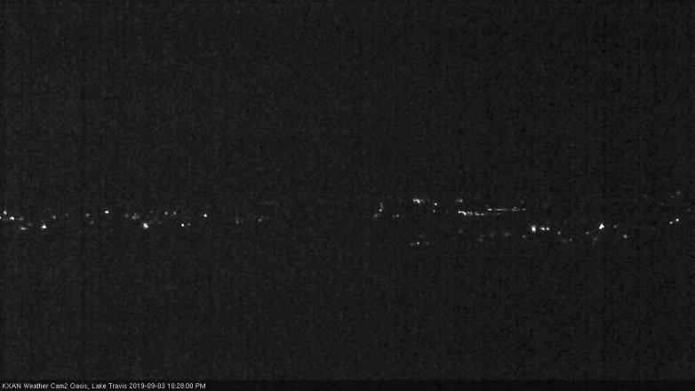 Lake Travis webcam, September 3, 2019 9:30 PM CT