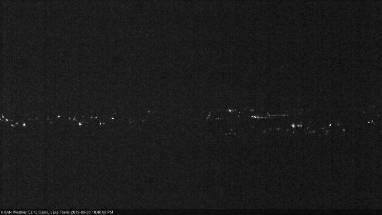Lake Travis webcam, September 3, 2019 9:50 PM CT