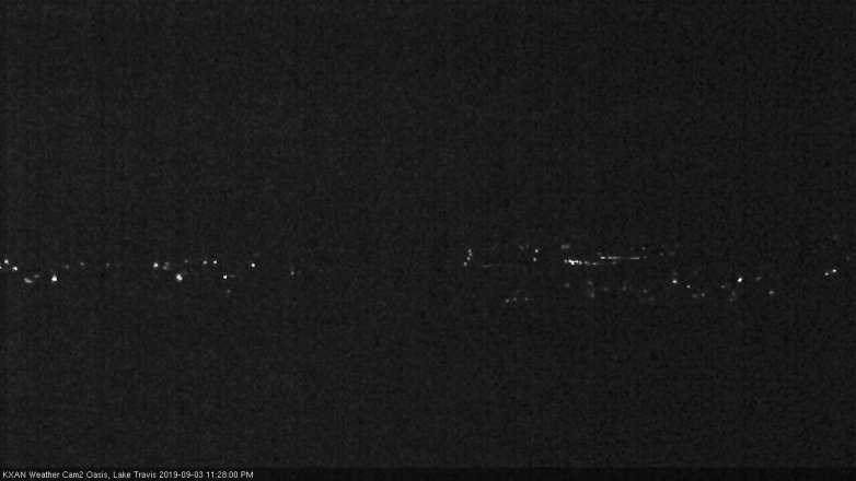 Lake Travis webcam, September 3, 2019 10:30 PM CT
