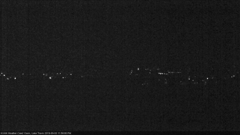 Lake Travis webcam, September 3, 2019 11:00 PM CT