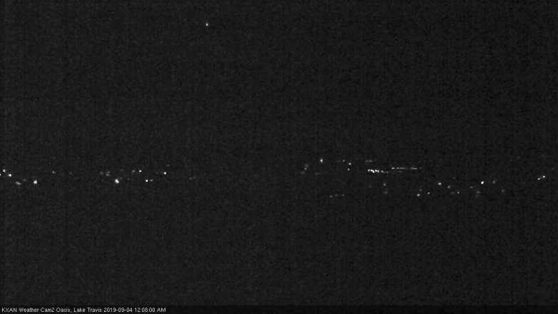 Lake Travis webcam, September 3, 2019 11:10 PM CT