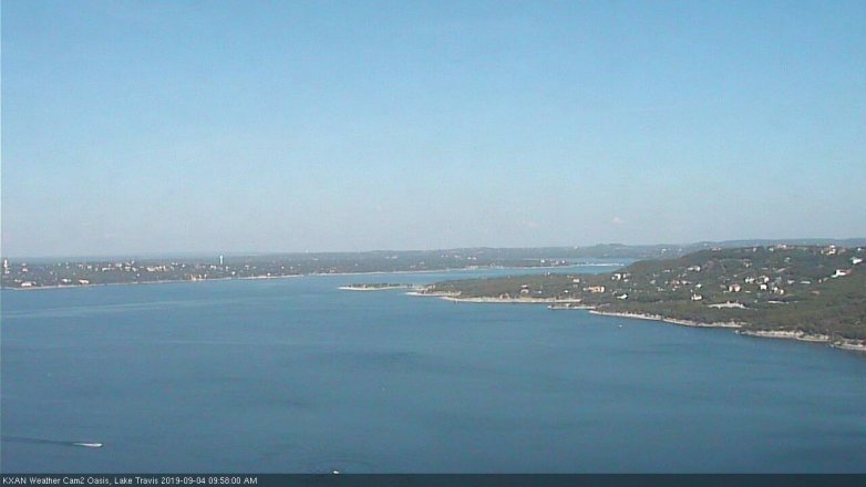 Lake Travis webcam, September 4, 2019 9:00 AM CT