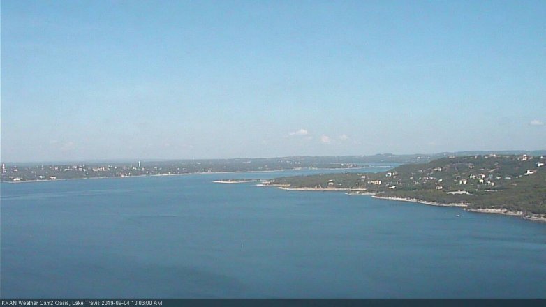 Lake Travis webcam, September 4, 2019 9:05 AM CT