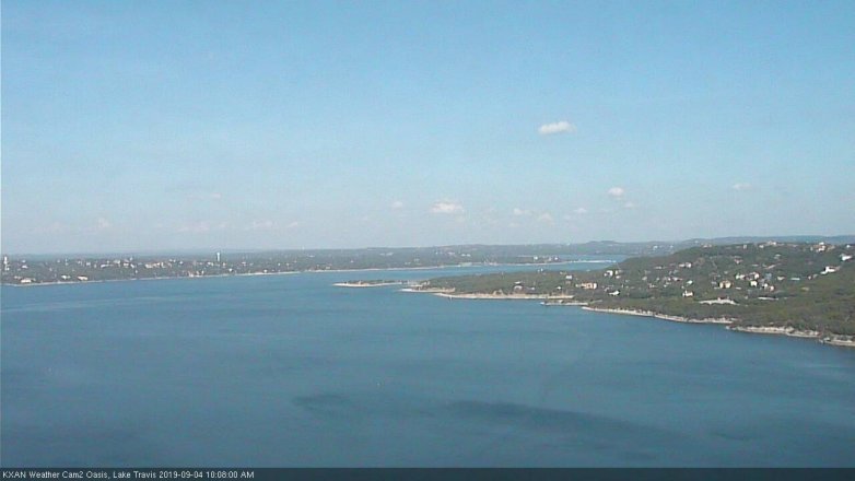 Lake Travis webcam, September 4, 2019 9:10 AM CT