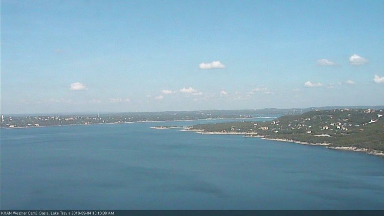 Lake Travis webcam, September 4, 2019 9:15 AM CT