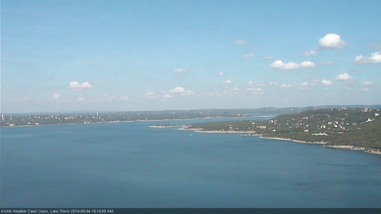 Lake Travis webcam, September 4, 2019 9:20 AM CT