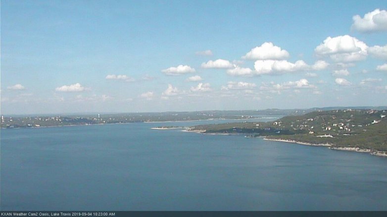 Lake Travis webcam, September 4, 2019 9:25 AM CT