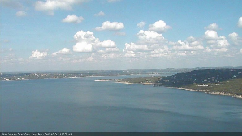 Lake Travis webcam, September 4, 2019 9:35 AM CT