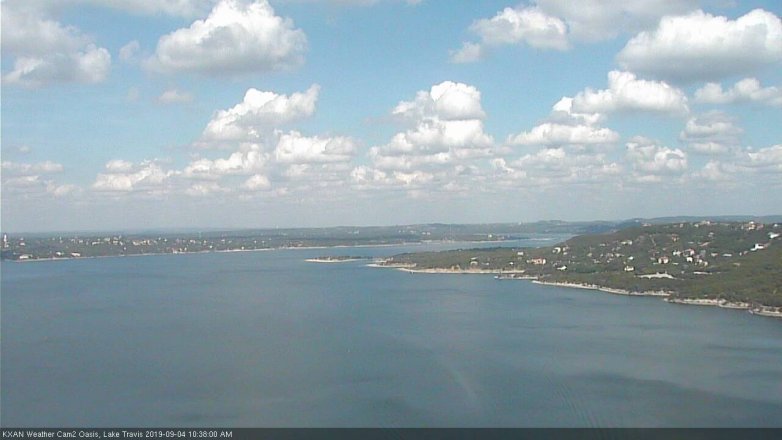 Lake Travis webcam, September 4, 2019 9:40 AM CT