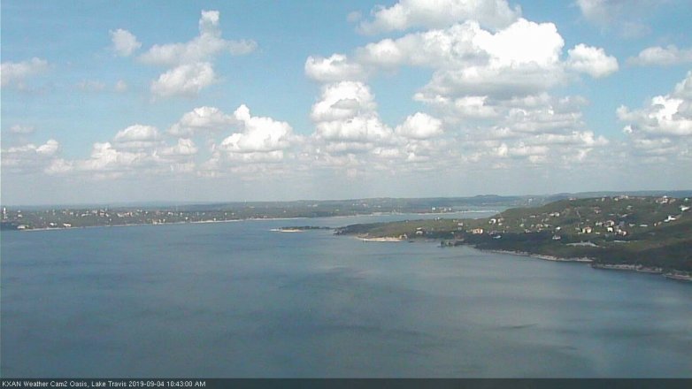 Lake Travis webcam, September 4, 2019 9:45 AM CT