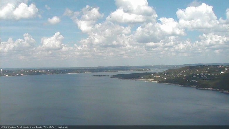 Lake Travis webcam, September 4, 2019 10:20 AM CT