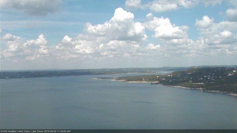 Lake Travis webcam, September 4, 2019 10:35 AM CT
