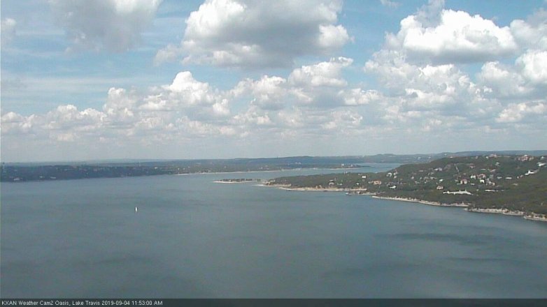 Lake Travis webcam, September 4, 2019 10:55 AM CT