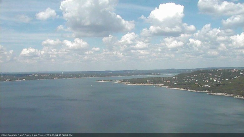 Lake Travis webcam, September 4, 2019 11:00 AM CT