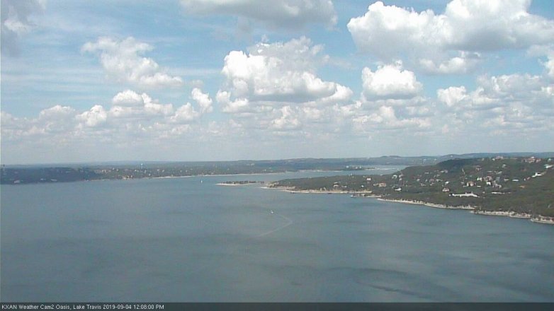 Lake Travis webcam, September 4, 2019 11:10 AM CT