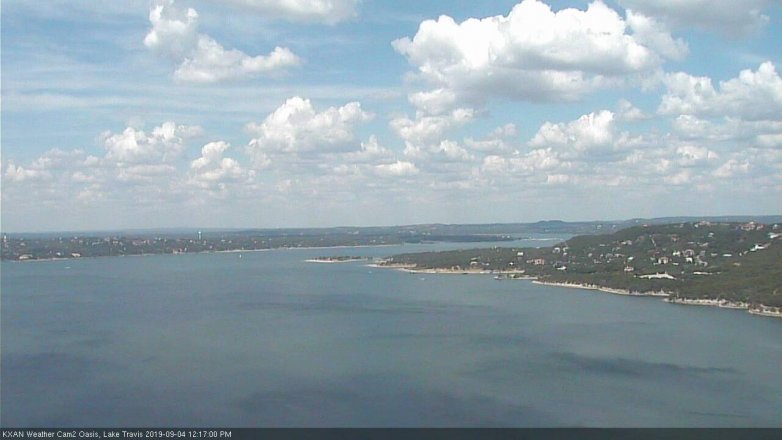 Lake Travis webcam, September 4, 2019 11:20 AM CT