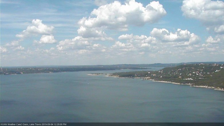 Lake Travis webcam, September 4, 2019 11:30 AM CT
