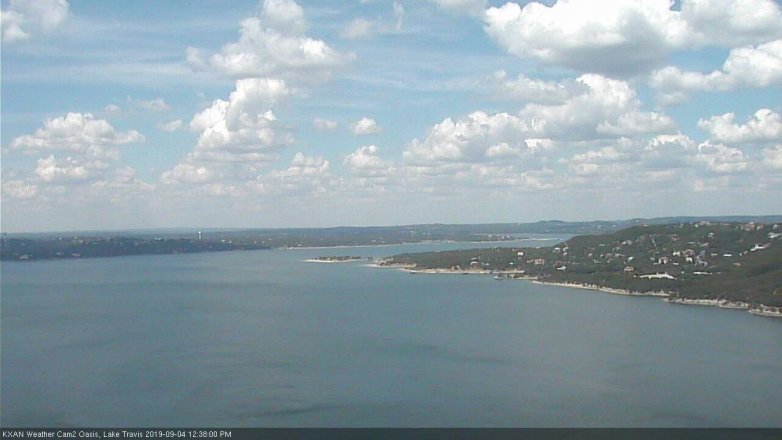 Lake Travis webcam, September 4, 2019 11:40 AM CT