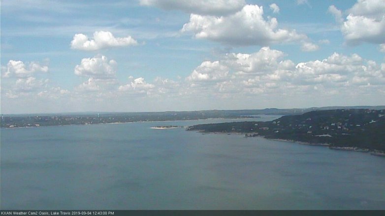 Lake Travis webcam, September 4, 2019 11:45 AM CT