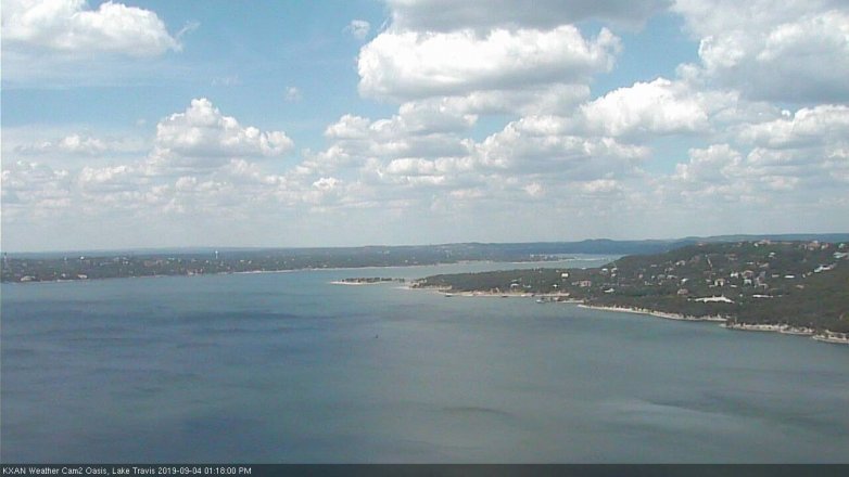 Lake Travis webcam, September 4, 2019 12:20 PM CT