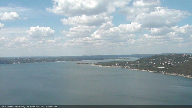 Lake Travis webcam, September 4, 2019 12:25 PM CT