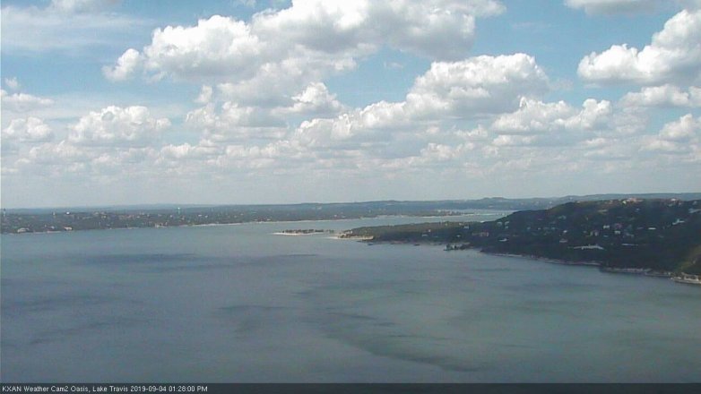 Lake Travis webcam, September 4, 2019 12:30 PM CT