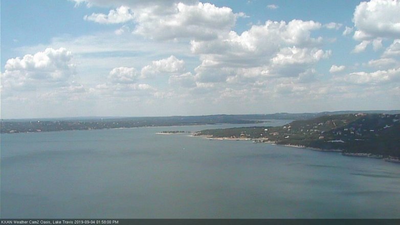 Lake Travis webcam, September 4, 2019 1:00 PM CT