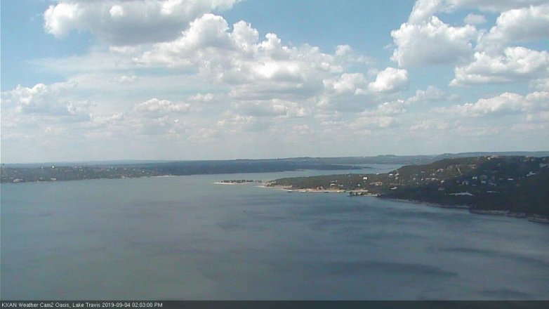 Lake Travis webcam, September 4, 2019 1:05 PM CT