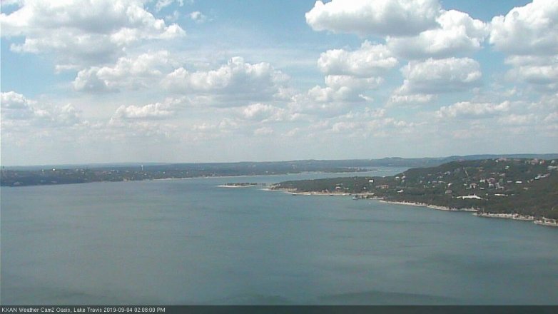 Lake Travis webcam, September 4, 2019 1:10 PM CT