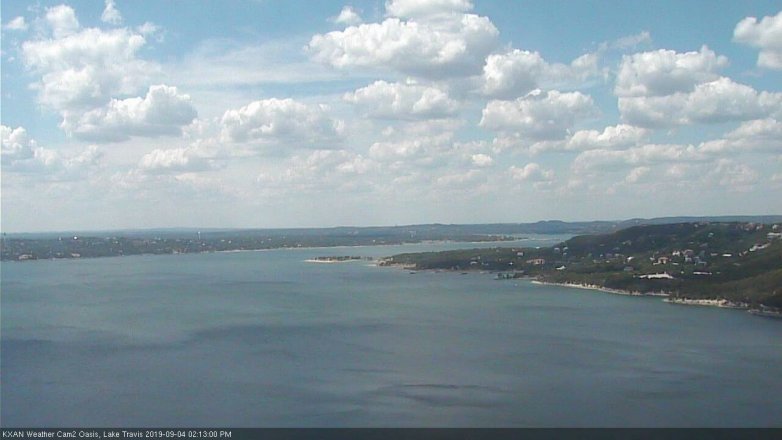 Lake Travis webcam, September 4, 2019 1:15 PM CT