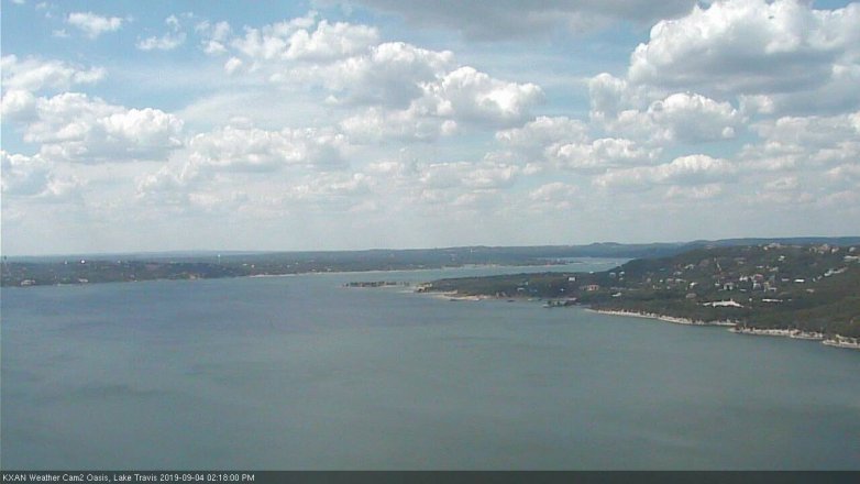 Lake Travis webcam, September 4, 2019 1:20 PM CT