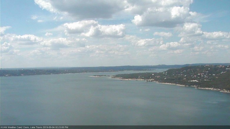 Lake Travis webcam, September 4, 2019 1:25 PM CT