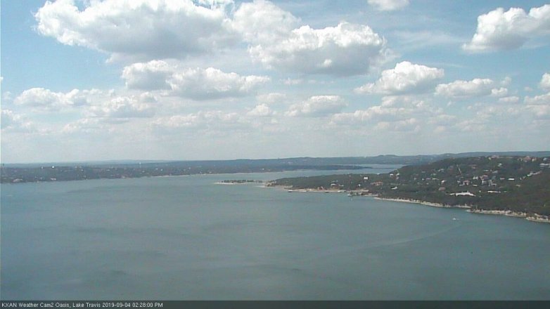Lake Travis webcam, September 4, 2019 1:30 PM CT