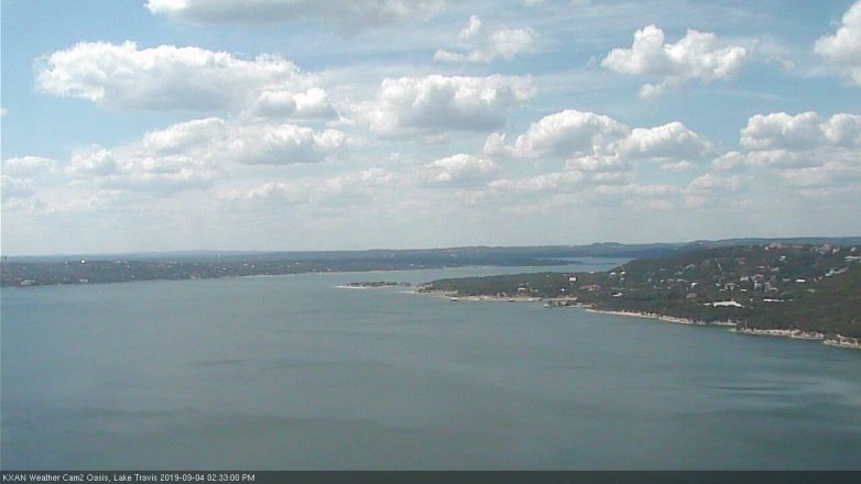 Lake Travis webcam, September 4, 2019 1:35 PM CT