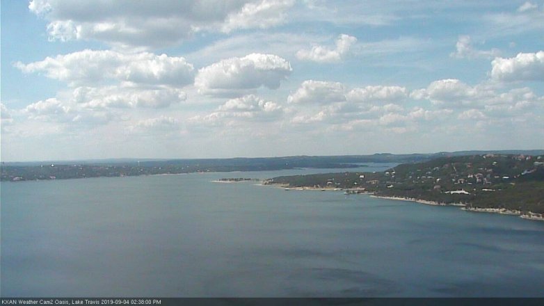Lake Travis webcam, September 4, 2019 1:40 PM CT
