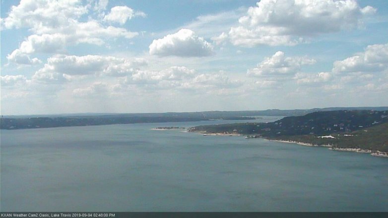 Lake Travis webcam, September 4, 2019 1:50 PM CT