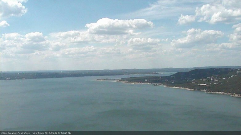 Lake Travis webcam, September 4, 2019 2:00 PM CT