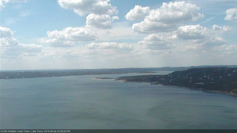 Lake Travis webcam, September 4, 2019 2:10 PM CT