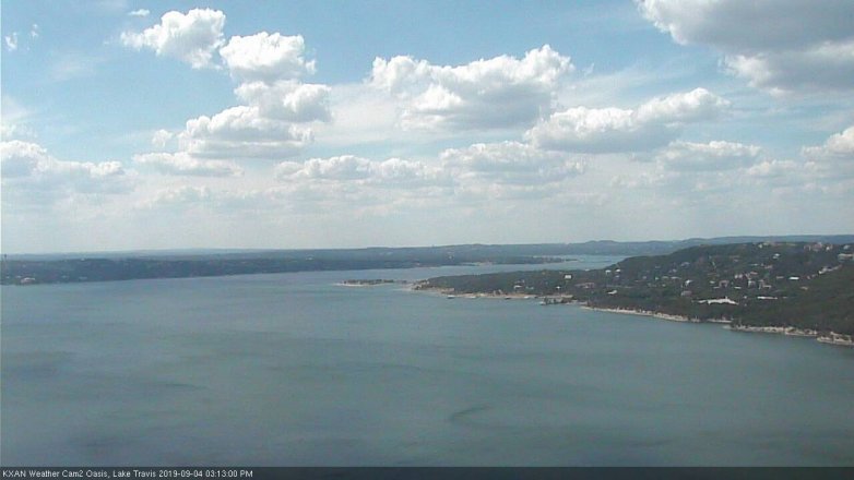 Lake Travis webcam, September 4, 2019 2:15 PM CT