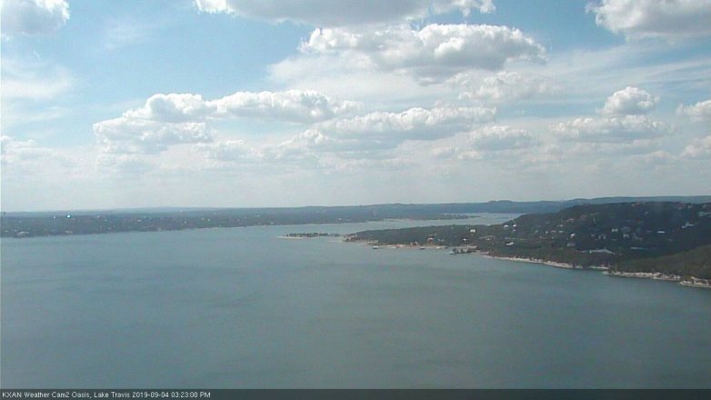Lake Travis webcam, September 4, 2019 2:25 PM CT