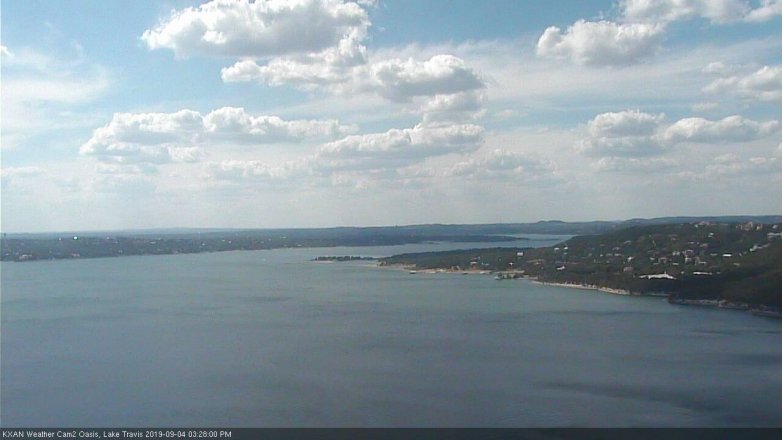 Lake Travis webcam, September 4, 2019 2:30 PM CT