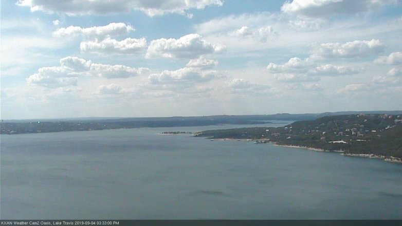 Lake Travis webcam, September 4, 2019 2:35 PM CT