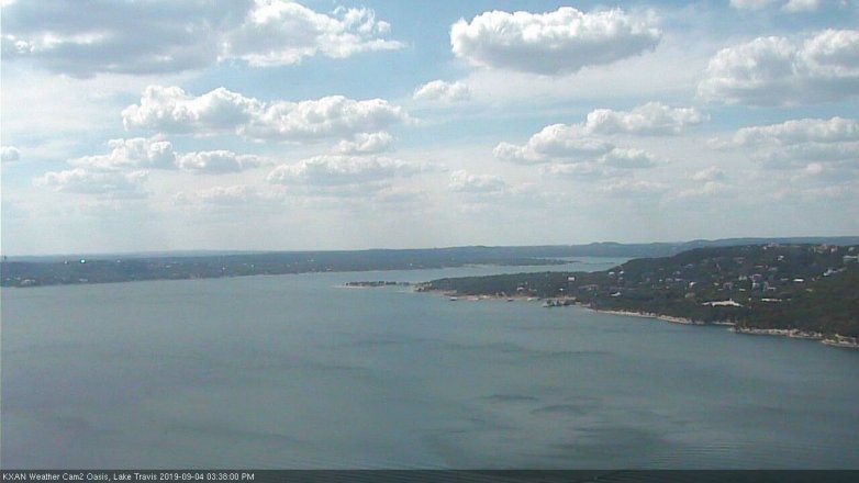 Lake Travis webcam, September 4, 2019 2:40 PM CT