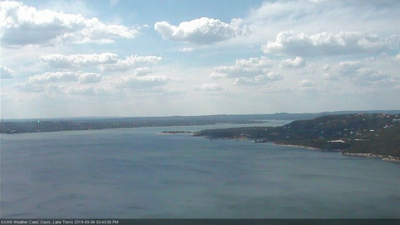Lake Travis webcam, September 4, 2019 2:45 PM CT