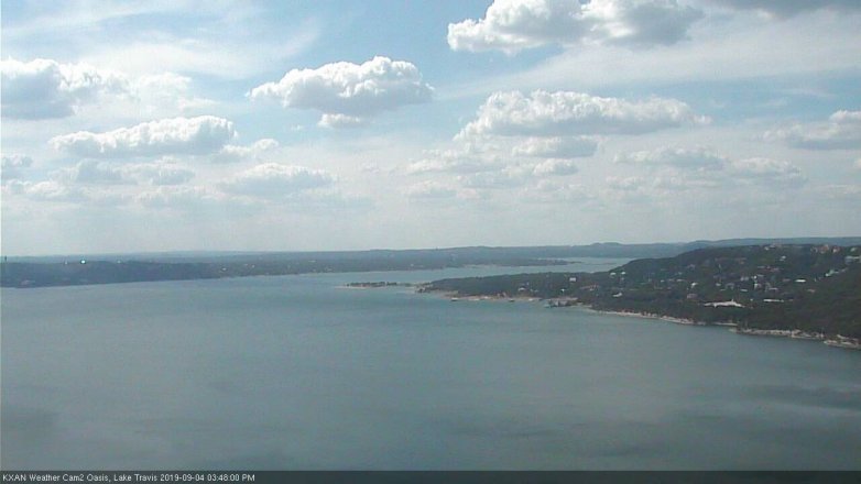 Lake Travis webcam, September 4, 2019 2:50 PM CT